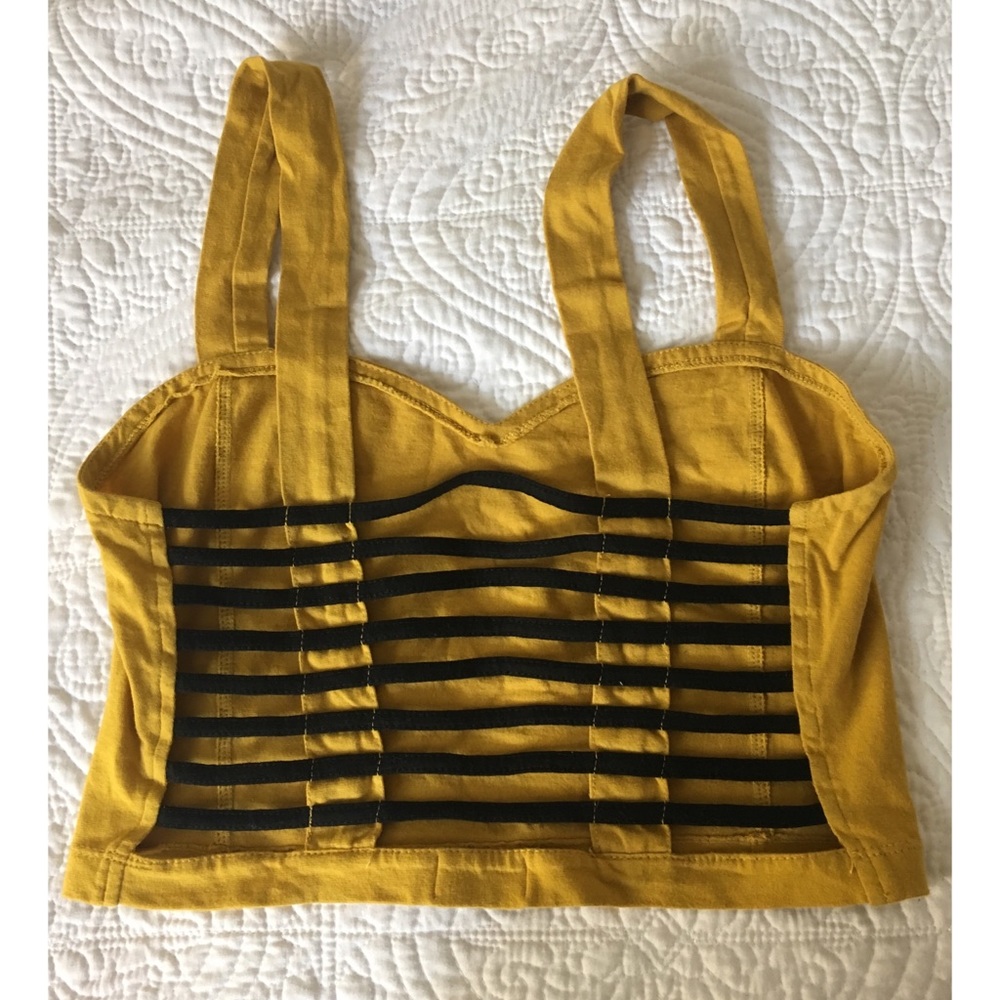 Mustard Crop Top